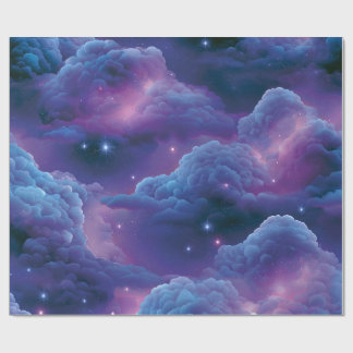 Colourful Cosmic Nebula Wrapping Paper