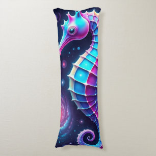 Colourful Cosmic Seahorse Body Cushion