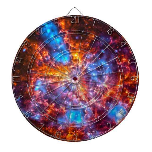Colourful Cosmos Dartboard (Front)