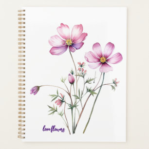 Colourful cosmos flowers, Colourful Blooms Planner