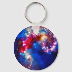 Colourful Cosmos Key Ring