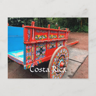 Colourful Costa Rica Oxcart Postcard