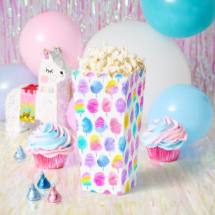 Colourful Cotton Candy Watercolor Pattern Favour Box