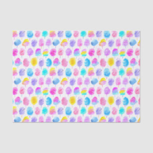 Colourful Cotton Candy Watercolor Pattern Tissue Paper