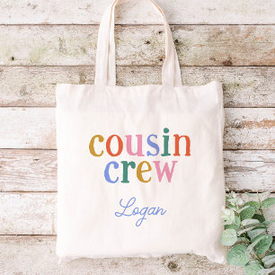 Colourful Cousin Crew Custom Name Tote Bag