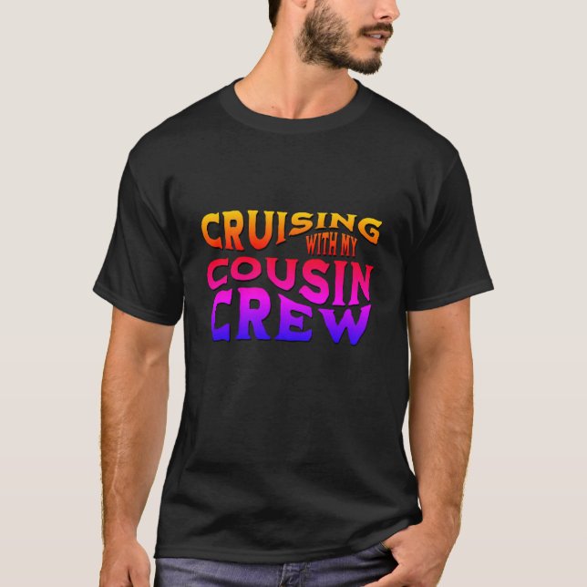 Colourful COUSIN CREW T-Shirt (Front)
