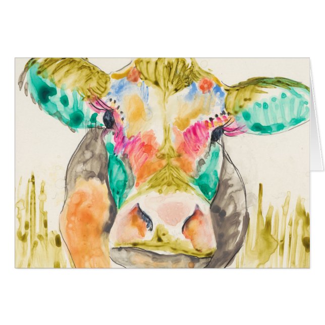 Colourful Cow Design (Front Horizontal)