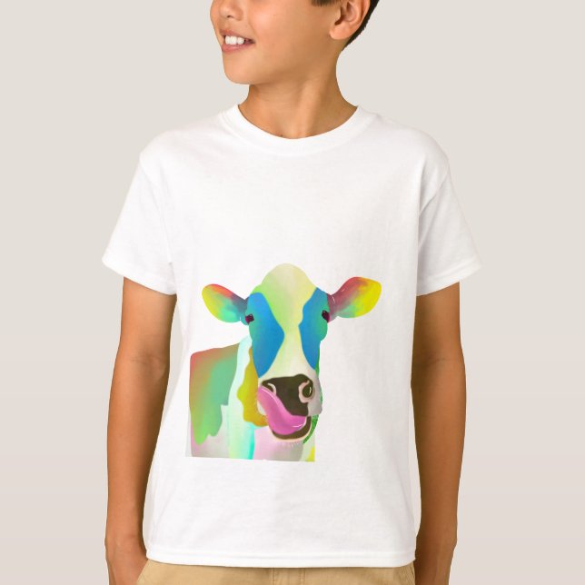 Colourful cow T-Shirt (Front)
