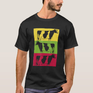 Colourful Cows Cow Beef Farm Farmer Idea T-Shirt