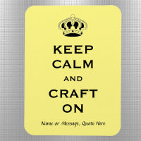 Colourful Craft Quote 3"x4" Flexible Magnet