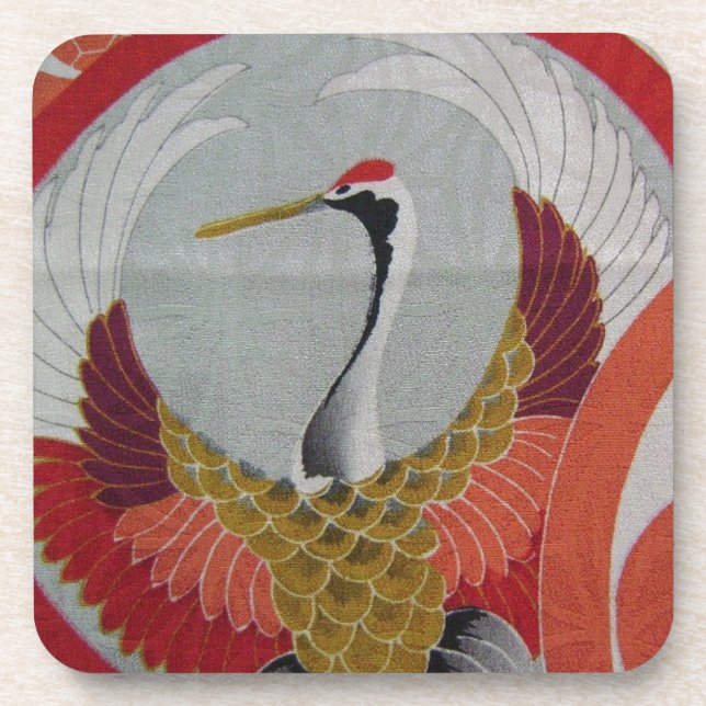 Colourful Crane Coaster (Front)