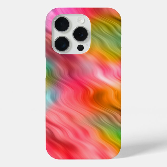 Colourful Crane Flower Wavy Texture Case-Mate iPhone Case (Back)