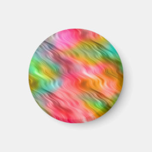 Colourful Crane Flower Wavy Texture Magnet