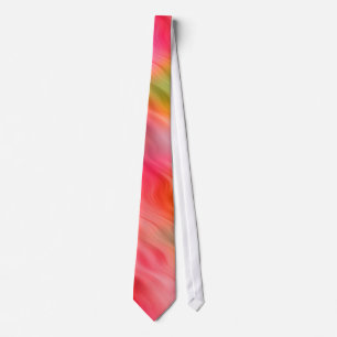 Colourful Crane Flower Wavy Texture Tie