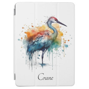 Colourful crane standing in the water  iPad air cover