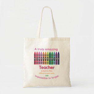Colourful Crayon/ Kindergarten Teacher Appreciatio Tote Bag