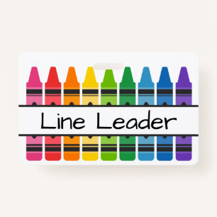 Colourful Crayons Classroom Jobs Personalised ID Badge