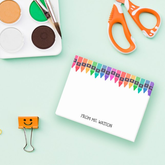 Colourful Crayons Note From School Teacher (Creator Uploaded)