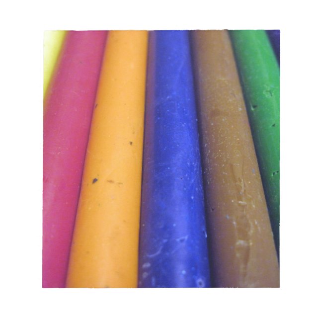 Colourful Crayons Notepad (Front)