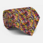 Colourful Crayons Tie (Rolled)