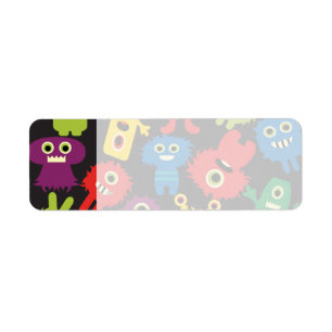 Colourful Crazy Fun Monsters Creatures Pattern
