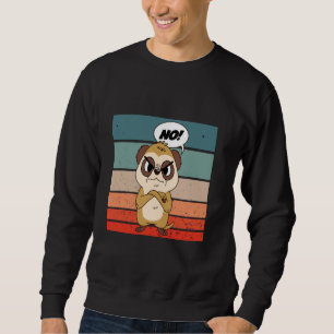 Colourful creative retro animals nature humour Mee Sweatshirt