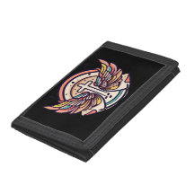 Colourful Cross Agnel Wings Rejoice Photo Wallet
