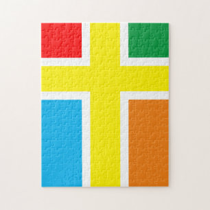 Colourful Cross Frustrating Jigsaw Puzzle