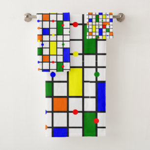 Colourful Crossword  Bath Towel Set