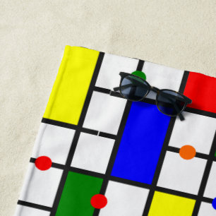 Colourful Crossword Beach Towel