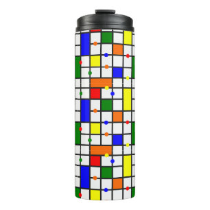 Colourful Crossword  Thermal Tumbler