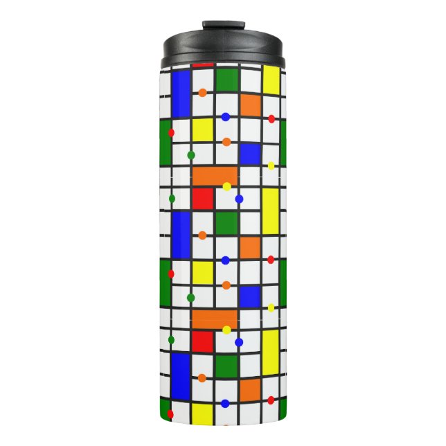 Colourful Crossword  Thermal Tumbler (Front)