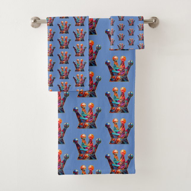 Colourful Crown  Bath Towel Set (Insitu)