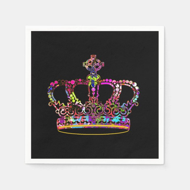 Colourful Crown  Napkin (Front)