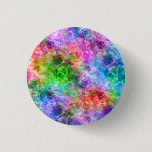 Colourful Crumpled Texture 3 Cm Round Badge