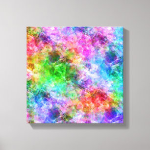 Colourful Crumpled Texture Canvas Print