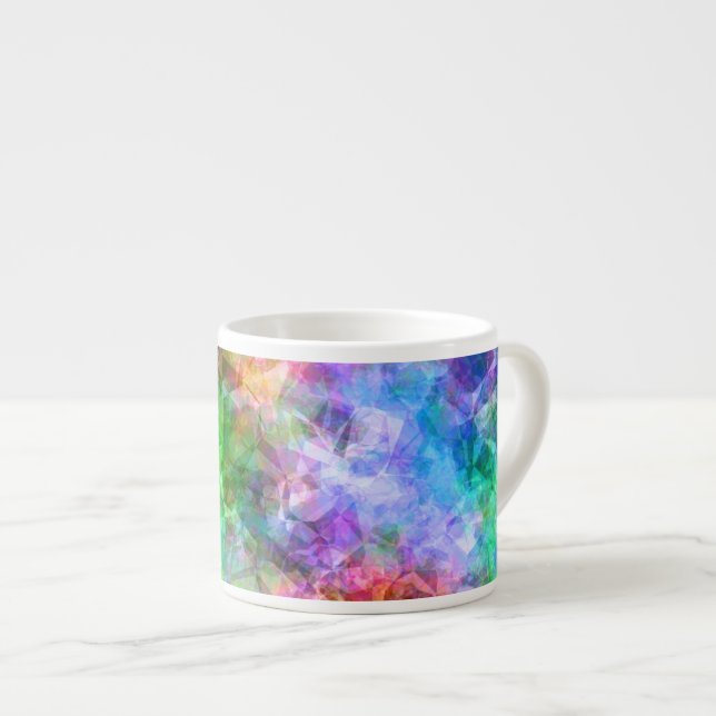 Colourful Crumpled Texture Espresso Cup (Front Right)