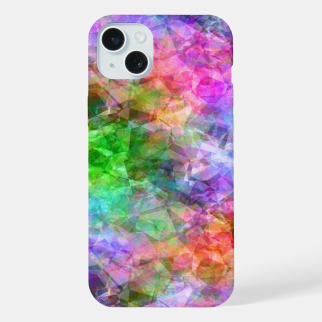 Colourful Crumpled Texture iPhone Case (Back)