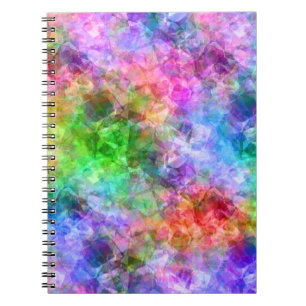 Colourful Crumpled Texture Spiral Notebook
