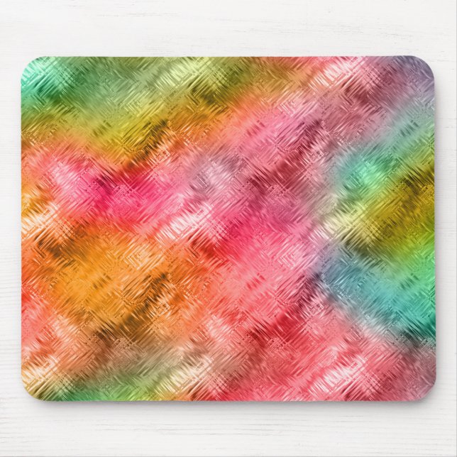 Colourful Crystal Glass Pattern Mouse Pad (Front)