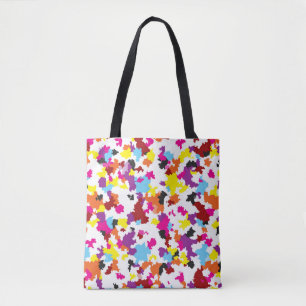 Colourful Crystalline Irregular Abstract Pattern Tote Bag