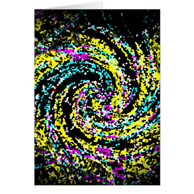 Colourful Crystallised Confetti Spiral (Front)