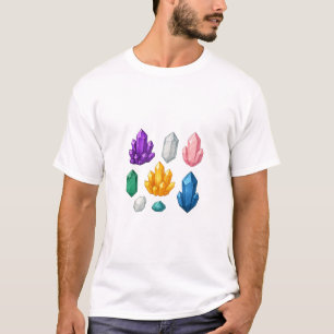 Colourful crystals T-Shirt