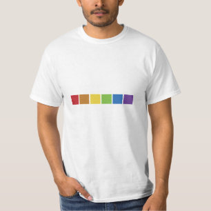 Colourful Cube In Red Blue Purple Orange Green T-Shirt