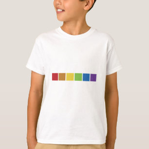 Colourful Cube In Red Blue Purple Orange Green T-Shirt