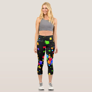 Colourful Cubes 2 Capri Leggings