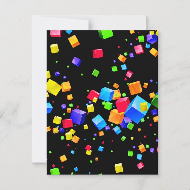 Colourful Cubes 2 Card (Front)