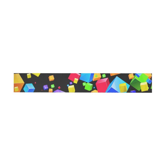 Colourful Cubes 2 Wrap Around Label (Individual)