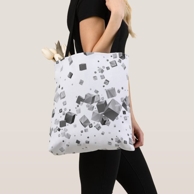 Colourful Cubes 3 Tote Bag (Close Up)