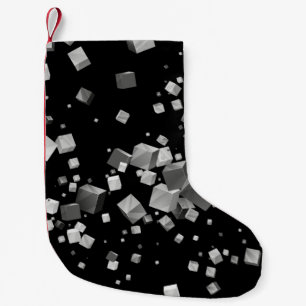 Colourful Cubes 4 Small Christmas Stocking